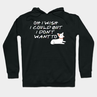 I wish I could but I don't want to Hoodie